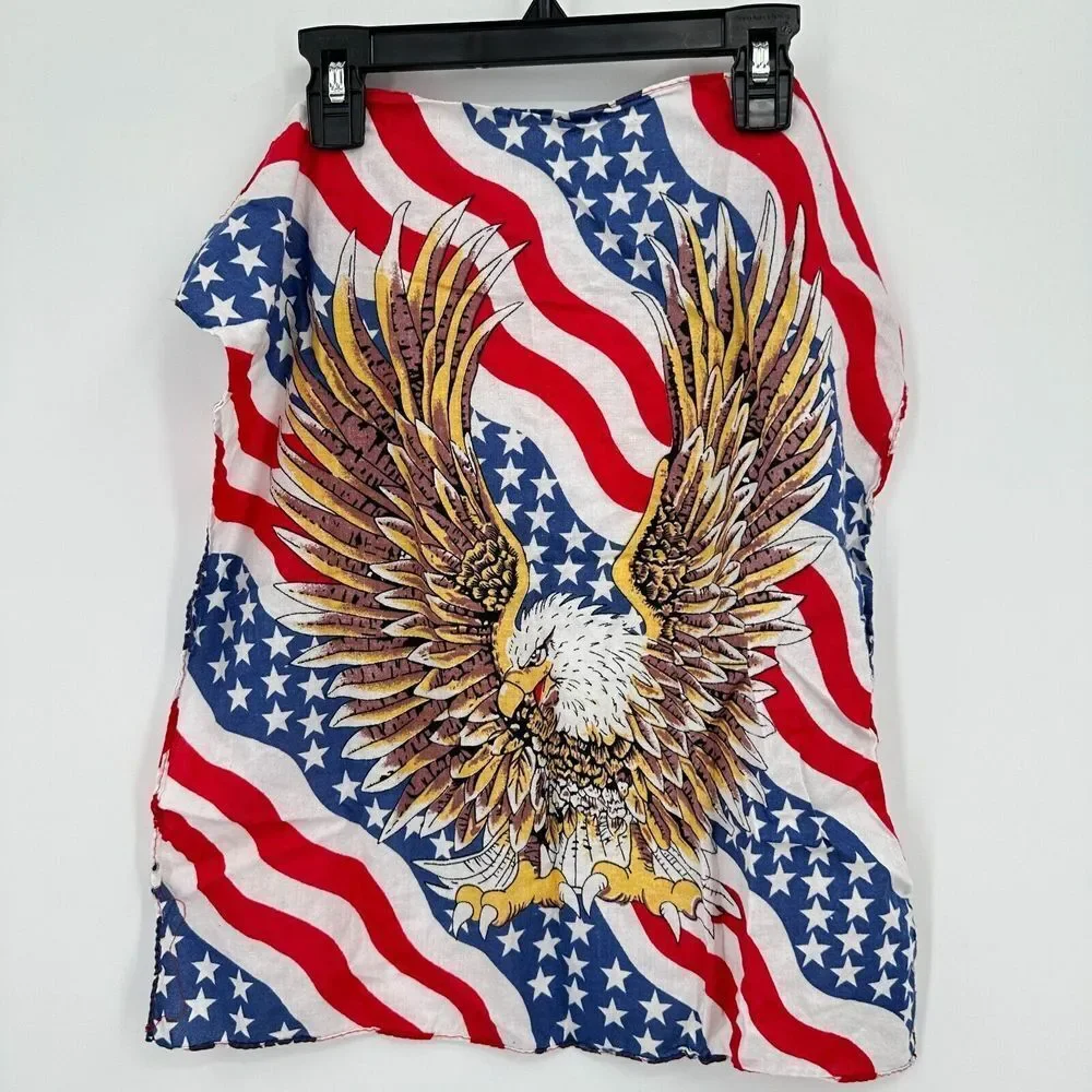 Eagle Red White Blue Bandana Patriotic American‎ Flag Freedom Biker Moto Patriot